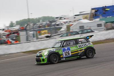 126;19-May-2013;24-Hour;Deutschland;Felix-Partl;Germany;H-R-Spezialfedern-GmbH-Co-KG;Hermann-Bock;Jürgen-Bretschneider;Mini-JCW;Nordschleife;Nuerburg;Nuerburgring;Nurburg;Nurburgring;Nürburg;Nürburgring;Rainer-Partl;Rhineland‒Palatinate;auto;motorsport;racing;telephoto