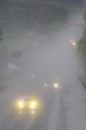 18;20-May-2013;24-Hour;Deutschland;Germany;Lucas-Luhr;Manthey-Racing;Marc-Lieb;Nordschleife;Nuerburg;Nuerburgring;Nurburg;Nurburgring;Nürburg;Nürburgring;Porsche-911-GT3-RSR;Rhineland‒Palatinate;Romain-Dumas;Timo-Bernhard;auto;fog;motorsport;racing;super-telephoto;telephoto