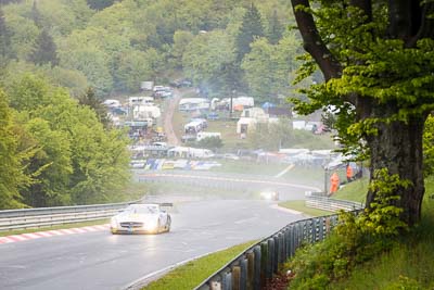 22;20-May-2013;22;24-Hour;Deutschland;Germany;Jan-Seyffarth;Klaus-Graf;Mercedes‒Benz-SLS-AMG-GT3;Nico-Bastian;Nordschleife;Nuerburg;Nuerburgring;Nurburg;Nurburgring;Nürburg;Nürburgring;ROWE-Racing;Rhineland‒Palatinate;Thomas-Jaeger;Thomas-Jäger;auto;fog;motorsport;racing;telephoto