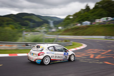 208;20-May-2013;24-Hour;Deutschland;Germany;Julien-Piquet;Jürgen-Nett;Michael-Bohrer;Nordschleife;Nuerburg;Nuerburgring;Nurburg;Nurburgring;Nürburg;Nürburgring;Peugeot-208-GTI;Peugeot-Automobiles;Rhineland‒Palatinate;Stephane-Caillet;Stéphane-Caillet;Wehrseifen;auto;clouds;landscape;motorsport;racing;scenery;telephoto;wide-angle