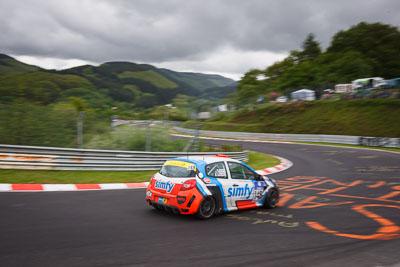 149;20-May-2013;24-Hour;Christian-Steffens;Deutschland;Germany;Herbert-von-Danwitz;Marcel-Schaaf;Michael-Schneider;Nordschleife;Nuerburg;Nuerburgring;Nurburg;Nurburgring;Nürburg;Nürburgring;Renault-Clio;Rhineland‒Palatinate;Wehrseifen;auto;clouds;landscape;motorsport;raceunion-Teichmann-Racing;racing;scenery;telephoto;wide-angle