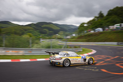 63;20-May-2013;24-Hour;63;Black-Falcon;Christian-Bracke;Daniel-Keilwitz;Deutschland;Germany;Khaled-Al-Qubaisi;Mercedes‒Benz-SLS-AMG-GT3;Nordschleife;Nuerburg;Nuerburgring;Nurburg;Nurburgring;Nürburg;Nürburgring;Rhineland‒Palatinate;Vimal-Mehta;Wehrseifen;auto;clouds;landscape;motorsport;racing;scenery;telephoto;wide-angle