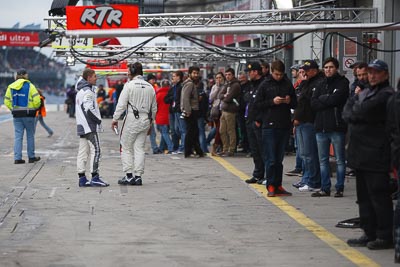 20-May-2013;24-Hour;Deutschland;Germany;Nico-Bastian;Nordschleife;Nuerburg;Nuerburgring;Nurburg;Nurburgring;Nürburg;Nürburgring;ROWE-Racing;Rhineland‒Palatinate;atmosphere;auto;motorsport;paddock;pitlane;racing;telephoto