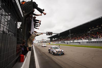 33;20-May-2013;24-Hour;33;Deutschland;Germany;Kurt-Ecke;Nordschleife;Nuerburg;Nuerburgring;Nurburg;Nurburgring;Nürburg;Nürburgring;Peter-König;Porsche-911-GT3-Cup;Rhineland‒Palatinate;Steffen-Schlichenmeier;atmosphere;auto;celebration;clouds;motorsport;racing;sky;telephoto;wide-angle