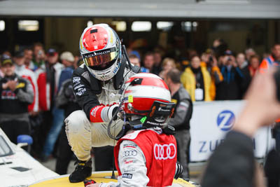 20-May-2013;24-Hour;Black-Falcon;Deutschland;Germany;Nordschleife;Nuerburg;Nuerburgring;Nurburg;Nurburgring;Nürburg;Nürburgring;Rhineland‒Palatinate;Sean-Edwards;atmosphere;auto;celebration;motorsport;paddock;portrait;racing;telephoto