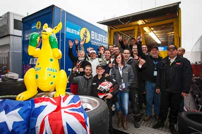 20-May-2013;24-Hour;Angus-Chapel;Deutschland;Dominique-Bastien;Garth-Duffy;Germany;Michael-Clemens;Nordschleife;Nuerburg;Nuerburgring;Nurburg;Nurburgring;Nürburg;Nürburgring;Rhineland‒Palatinate;Robert-Thomson;SFG-Schönau-eV-i-ADAC;Topshot;atmosphere;auto;celebration;motorsport;paddock;portrait;racing;telephoto;wide-angle