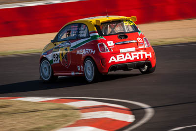 59;7-February-2014;Australia;Bathurst;Bathurst-12-Hour;Fiat-Abarth-500;Fiat-Abarth-Motorsport;Luke-Ellery;Matt-Campbell;Matt-Cherry;NSW;New-South-Wales;auto;endurance;motorsport;racing;super-telephoto