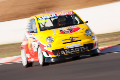 96;7-February-2014;Australia;Bathurst;Bathurst-12-Hour;Fiat-Abarth-500;Fiat-Abarth-Motorsport;Gregory-Hede;Luke-Youlden;Mike-Sinclair;NSW;New-South-Wales;Paul-Gover;auto;endurance;motion-blur;motorsport;racing;super-telephoto