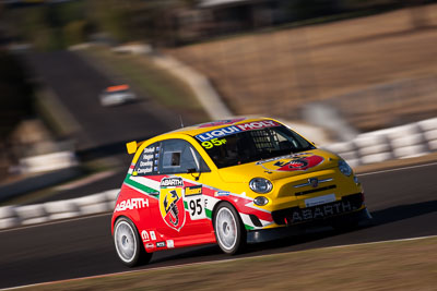 95;7-February-2014;Australia;Bathurst;Bathurst-12-Hour;Clyde-Campbell;Fiat-Abarth-500;Fiat-Abarth-Motorsport;Joshua-Dowling;NSW;New-South-Wales;Paul-Stokell;Toby-Hagon;auto;endurance;motorsport;racing;super-telephoto