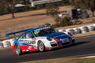 45;45;7-February-2014;Australia;Barton-Mawer;Bathurst;Bathurst-12-Hour;Duvashen-Padayachee;NSW;New-South-Wales;Porsche-997-GT3-Cup;Rencorp-Hyundai-Forklifts;Richard-Muscat;auto;endurance;motorsport;racing;super-telephoto