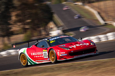 88;7-February-2014;88;Australia;Bathurst;Bathurst-12-Hour;Craig-Lowndes;Ferrari-458-Italia-GT3;John-Bowe;Maranello-Motorsport;Mika-Salo;NSW;New-South-Wales;Peter-Edwards;auto;endurance;motorsport;racing;super-telephoto