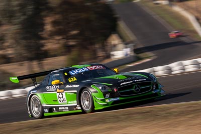 63;63;7-February-2014;Australia;Bathurst;Bathurst-12-Hour;Erebus-Motorsport;Erebus-Racing;Greg-Crick;Jack-LeBrocq;Mercedes‒Benz-SLS-AMG-GT3;NSW;New-South-Wales;Will-Davison;auto;endurance;motorsport;racing;super-telephoto