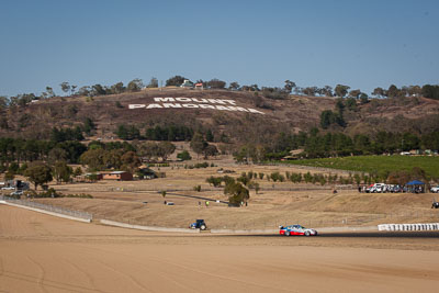 35;35;7-February-2014;Aaron-Zerefos;Andrew-Fisher;Australia;Bathurst;Bathurst-12-Hour;Indiran-Padayachee;NSW;New-South-Wales;Porsche-997-GT3-Cup;Ric-Shaw;SennheiserRentcorp-ForkliftsFiji-Water;auto;endurance;landscape;motorsport;racing;telephoto