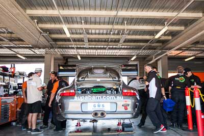 69;69;7-February-2014;Australia;Bathurst;Bathurst-12-Hour;James-Koundouris;Max-Twigg;NSW;New-South-Wales;Porsche-911-GT3-Cup-S;Steve-Owen;Supabarn-Supermarkets;Theo-Koundouris;atmosphere;auto;endurance;motorsport;paddock;racing;wide-angle