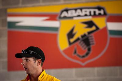 7-February-2014;Australia;Bathurst;Bathurst-12-Hour;Fiat-Abarth-Motorsport;Luke-Youlden;NSW;New-South-Wales;atmosphere;auto;endurance;motorsport;paddock;portrait;racing;telephoto