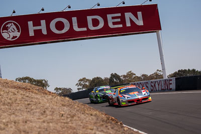 33;33;7-February-2014;Australia;Bathurst;Bathurst-12-Hour;Clearwater-Racing;Craig-Baird;Ferrari-458-Italia-GT3;Hiroshi-Hamaguchi;Matt-Griffin;Mok-Weng-Sun;NSW;New-South-Wales;auto;endurance;motorsport;racing;telephoto