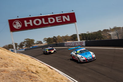 45;45;7-February-2014;Australia;Barton-Mawer;Bathurst;Bathurst-12-Hour;Duvashen-Padayachee;NSW;New-South-Wales;Porsche-997-GT3-Cup;Rencorp-Hyundai-Forklifts;Richard-Muscat;auto;endurance;motorsport;racing;wide-angle