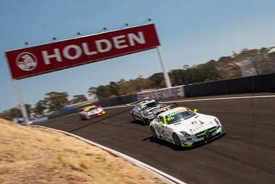 84;7-February-2014;Australia;Bathurst;Bathurst-12-Hour;HTP-Motorsport;Harold-Primat;Maximilian-Buhk;Mercedes‒Benz-SLS-AMG-GT3;NSW;New-South-Wales;Thomas-Jaeger;Thomas-Jäger;Topshot;auto;endurance;motorsport;racing;wide-angle