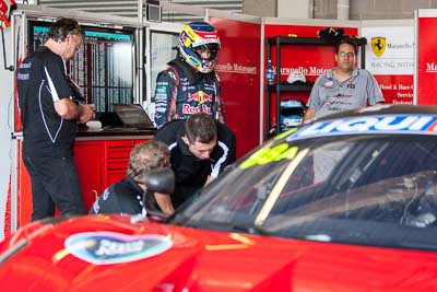 7-February-2014;Australia;Bathurst;Bathurst-12-Hour;Craig-Lowndes;Maranello-Motorsport;NSW;New-South-Wales;atmosphere;auto;endurance;motorsport;paddock;portrait;racing;telephoto