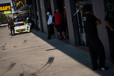 84;7-February-2014;Australia;Bathurst;Bathurst-12-Hour;HTP-Motorsport;Harold-Primat;Maximilian-Buhk;Mercedes‒Benz-SLS-AMG-GT3;NSW;New-South-Wales;Thomas-Jaeger;Thomas-Jäger;atmosphere;auto;endurance;motorsport;pitlane;racing;telephoto