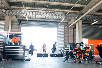 28mm;7-February-2014;Australia;Bathurst;Bathurst-12-Hour;Justin-McMillan;M-Motorsport;NSW;New-South-Wales;Ross-Lilley;Topshot;atmosphere;auto;endurance;garage;motorsport;paddock;portrait;racing