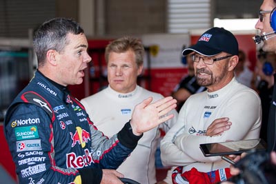 7-February-2014;Australia;Bathurst;Bathurst-12-Hour;Craig-Lowndes;John-Bowe;Maranello-Motorsport;NSW;New-South-Wales;Topshot;atmosphere;auto;endurance;motorsport;paddock;portrait;racing;telephoto