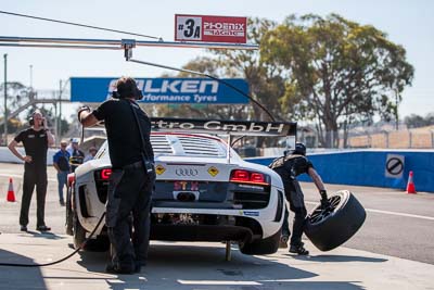 3;3;7-February-2014;Audi-R8-LMS-Ultra;Australia;Bathurst;Bathurst-12-Hour;Laurens-Vanthoor;NSW;New-South-Wales;Phoenix-Racing;Rahel-Frey;Rene-Rast;René-Rast;atmosphere;auto;endurance;motorsport;pitlane;racing;telephoto