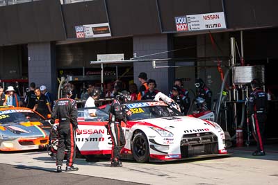 32;7-February-2014;Alex-Buncombe;Australia;Bathurst;Bathurst-12-Hour;Katsumasa-Cyio;NISMO-Athlete-Global-Team;NSW;New-South-Wales;Nissan-GT‐R-NISMO-GT3;Rick-Kelly;Wolfgang-Reip;atmosphere;auto;endurance;motorsport;pitlane;racing;telephoto