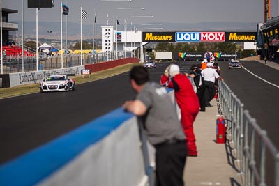 25;25;7-February-2014;Audi-R8-LMS-Ultra;Australia;Bathurst;Bathurst-12-Hour;Eric-Lux;Mark-Patterson;Markus-Winkelhock;NSW;New-South-Wales;United-Autosports;auto;endurance;motorsport;racing;telephoto