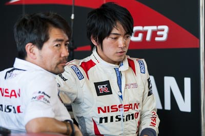 7-February-2014;Australia;Bathurst;Bathurst-12-Hour;Katsumasa-Cyio;NISMO-Athlete-Global-Team;NSW;New-South-Wales;atmosphere;auto;endurance;garage;motorsport;portrait;racing;telephoto