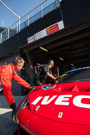 7-February-2014;Australia;Bathurst;Bathurst-12-Hour;Maranello-Motorsport;NSW;New-South-Wales;atmosphere;auto;endurance;mechanic;motorsport;pitlane;racing;wide-angle