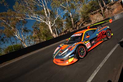 33;33;8-February-2014;Australia;Bathurst;Bathurst-12-Hour;Clearwater-Racing;Craig-Baird;Ferrari-458-Italia-GT3;Hiroshi-Hamaguchi;Matt-Griffin;Mok-Weng-Sun;NSW;New-South-Wales;auto;endurance;motorsport;racing;wide-angle