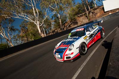 35;35;8-February-2014;Aaron-Zerefos;Andrew-Fisher;Australia;Bathurst;Bathurst-12-Hour;Indiran-Padayachee;NSW;New-South-Wales;Porsche-997-GT3-Cup;Ric-Shaw;SennheiserRentcorp-ForkliftsFiji-Water;auto;endurance;motorsport;racing;wide-angle