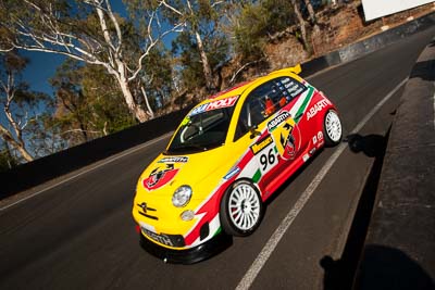 96;8-February-2014;Australia;Bathurst;Bathurst-12-Hour;Fiat-Abarth-500;Fiat-Abarth-Motorsport;Gregory-Hede;Luke-Youlden;Mike-Sinclair;NSW;New-South-Wales;Paul-Gover;auto;endurance;motorsport;racing;wide-angle