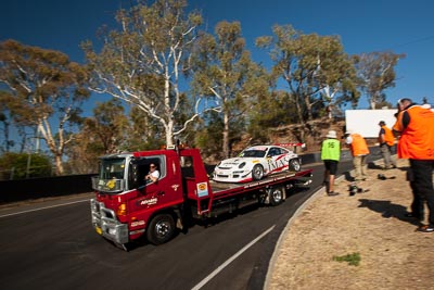 51;51;8-February-2014;Andrew-MacPherson;Australia;Bathurst;Bathurst-12-Hour;Ben-Porter;Garth-Walden;IMAKKWIKMIT;NSW;New-South-Wales;Porsche-911-GT3-Cup-S;atmosphere;auto;endurance;motorsport;racing;tow-truck;wide-angle