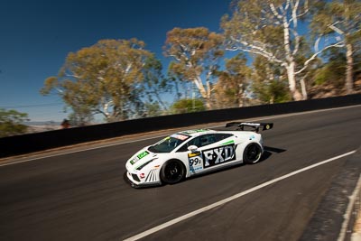 99;8-February-2014;Australia;Bathurst;Bathurst-12-Hour;Eric-Bana;Lamborghini-Gallardo-LP520;NSW;New-South-Wales;Peter-Hill;Racing-Incident;Simon-Middleton;auto;endurance;motorsport;racing;wide-angle