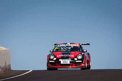 4;4;8-February-2014;Australia;Bathurst;Bathurst-12-Hour;Ben-Barker;Earl-Bamber;Grove-Motorsport;NSW;New-South-Wales;Porsche-997-GT3-Cup;Stephen-Grove;auto;endurance;motorsport;racing;sky;super-telephoto