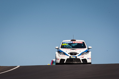 66;8-February-2014;Australia;Bathurst;Bathurst-12-Hour;Danny-Stutterd;Guy-Stewart;Michael-Driver;Motorsport-Services;NSW;New-South-Wales;Seat-Leon-Supercopa;auto;endurance;motorsport;racing;sky;super-telephoto