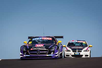 1;1;8-February-2014;Australia;Bathurst;Bathurst-12-Hour;Bernd-Schneider;Erebus-Motorsport;Erebus-Racing;Maro-Engel;Mercedes‒Benz-SLS-AMG-GT3;NSW;New-South-Wales;Nico-Bastian;Topshot;auto;endurance;motorsport;racing;sky;super-telephoto