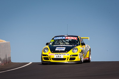 6;6;8-February-2014;Australia;Bathurst;Bathurst-12-Hour;Garth-Duffy;Michael-Hector;NSW;New-South-Wales;Porsche-997-GT3-Cup;Richard-Gartner;SAFE‒T‒STOP;Stewart-Kostera;auto;endurance;motorsport;racing;sky;super-telephoto