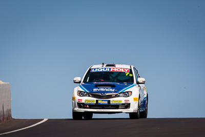 7;7;8-February-2014;Angus-Kennard;Australia;Bathurst;Bathurst-12-Hour;Dean-Herridge;John-ODowd;Maximum-Motorsport;NSW;New-South-Wales;Subaru-Impreza-WRX-STI;auto;endurance;motorsport;racing;sky;super-telephoto