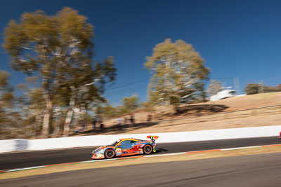 33;33;8-February-2014;Australia;Bathurst;Bathurst-12-Hour;Clearwater-Racing;Craig-Baird;Ferrari-458-Italia-GT3;Hiroshi-Hamaguchi;Matt-Griffin;Mok-Weng-Sun;NSW;New-South-Wales;auto;endurance;motorsport;racing;sky;wide-angle