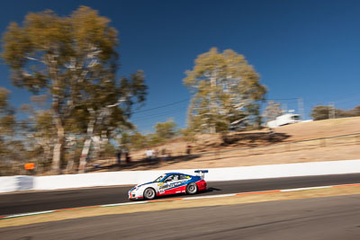 45;45;8-February-2014;Australia;Barton-Mawer;Bathurst;Bathurst-12-Hour;Duvashen-Padayachee;NSW;New-South-Wales;Porsche-997-GT3-Cup;Rencorp-Hyundai-Forklifts;Richard-Muscat;auto;endurance;motorsport;racing;sky;wide-angle