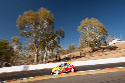 95;8-February-2014;Australia;Bathurst;Bathurst-12-Hour;Clyde-Campbell;Fiat-Abarth-500;Fiat-Abarth-Motorsport;Joshua-Dowling;NSW;New-South-Wales;Paul-Stokell;Toby-Hagon;auto;endurance;motorsport;racing;sky;wide-angle