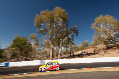 96;8-February-2014;Australia;Bathurst;Bathurst-12-Hour;Fiat-Abarth-500;Fiat-Abarth-Motorsport;Gregory-Hede;Luke-Youlden;Mike-Sinclair;NSW;New-South-Wales;Paul-Gover;auto;endurance;motorsport;racing;sky;wide-angle
