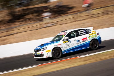 7;7;8-February-2014;Angus-Kennard;Australia;Bathurst;Bathurst-12-Hour;Dean-Herridge;John-ODowd;Maximum-Motorsport;NSW;New-South-Wales;Subaru-Impreza-WRX-STI;auto;endurance;motorsport;racing;telephoto