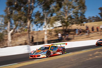 33;33;8-February-2014;Australia;Bathurst;Bathurst-12-Hour;Clearwater-Racing;Craig-Baird;Ferrari-458-Italia-GT3;Hiroshi-Hamaguchi;Matt-Griffin;Mok-Weng-Sun;NSW;New-South-Wales;auto;endurance;motorsport;racing;telephoto