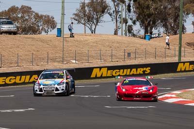 70;77;70;77;8-February-2014;AF-Corse;Adam-Gowens;Australia;Bathurst;Bathurst-12-Hour;Ferrari-458-Italia-GT3;Garry-Jacobson;Grant-Denyer;MARC-Focus-GTC;Marco-Cioci;Michele-Rugolo;NSW;New-South-Wales;Steve-Wyatt;auto;endurance;motorsport;racing;telephoto