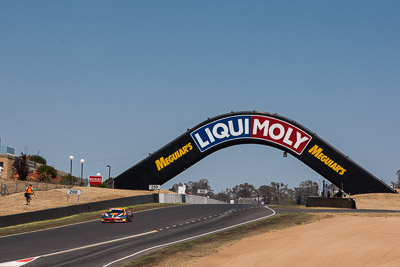 33;33;8-February-2014;Australia;Bathurst;Bathurst-12-Hour;Clearwater-Racing;Craig-Baird;Ferrari-458-Italia-GT3;Hiroshi-Hamaguchi;Matt-Griffin;Mok-Weng-Sun;NSW;New-South-Wales;auto;endurance;motorsport;racing;sky;telephoto