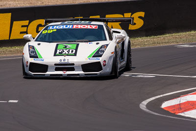 99;8-February-2014;Australia;Bathurst;Bathurst-12-Hour;Eric-Bana;Lamborghini-Gallardo-LP520;NSW;New-South-Wales;Peter-Hill;Racing-Incident;Simon-Middleton;auto;endurance;motorsport;racing;super-telephoto